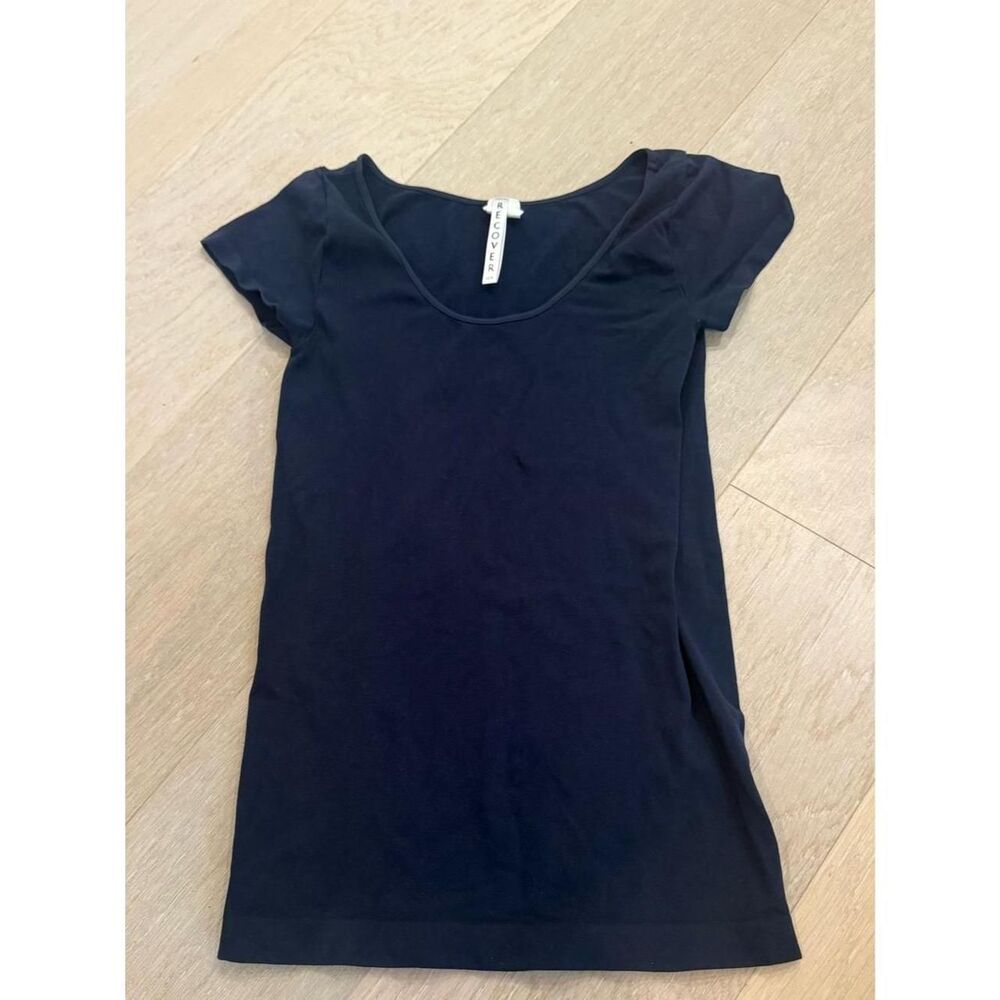 Recover Navy Spandex T-Shirt